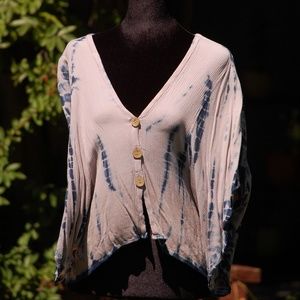 Olivaceous  Tie Dye  Sweater